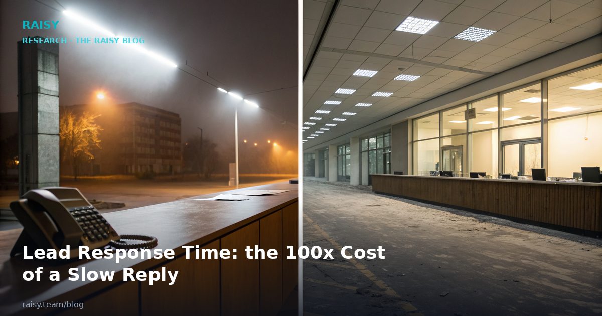 Lead Response Time: the 100x Cost of a Slow Reply